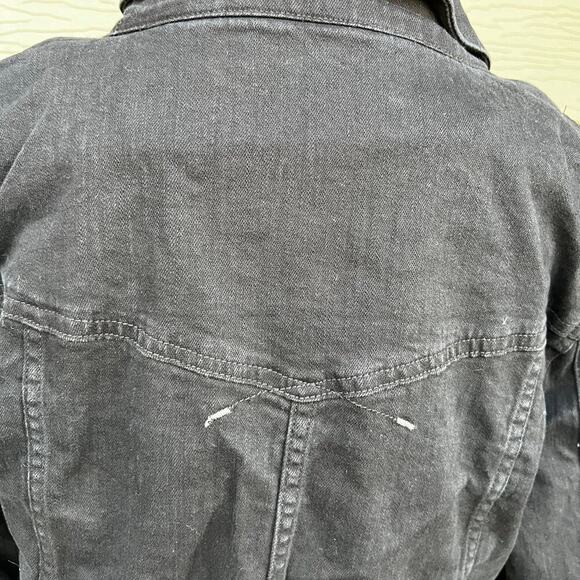 Wrangler women’s XL black denim jacket - Picture 7 of 10